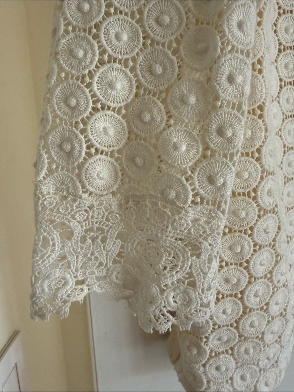 Tory Burch Ivory Circular Lace Blouse - Picture 2 of 7